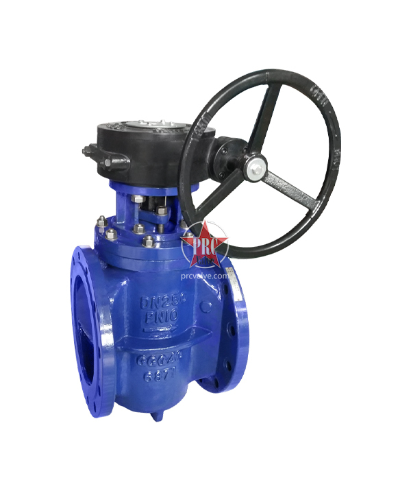 Turbo operated eccentric plug valve