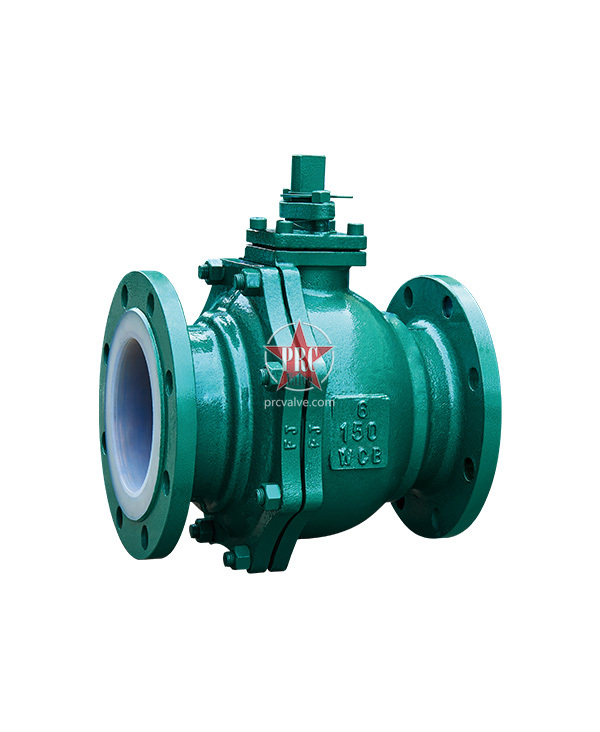 Fluorine lined ball valve