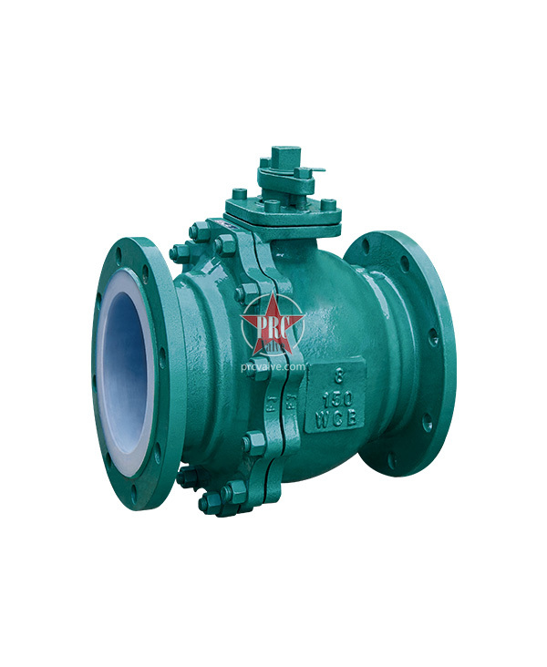 Fluorine lined ball valve