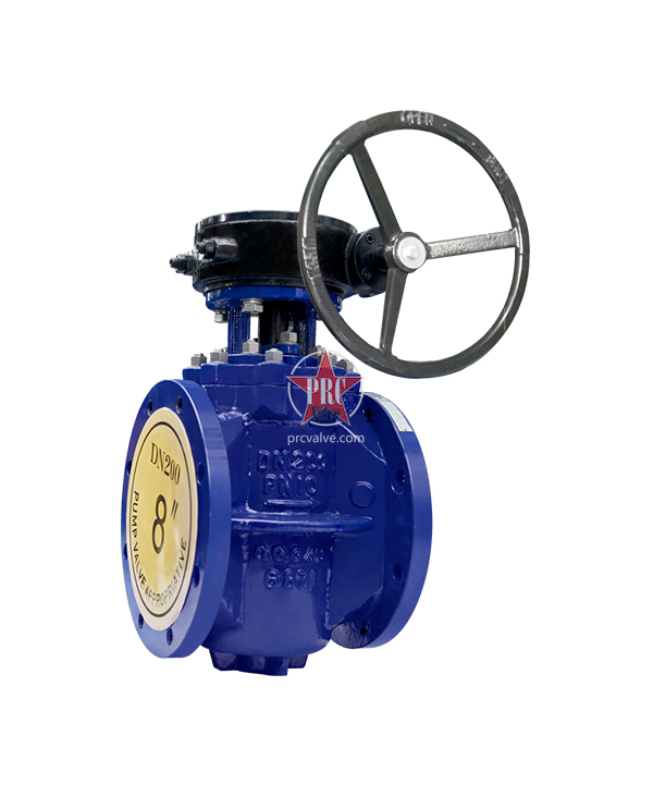 Turbo operated eccentric plug valve