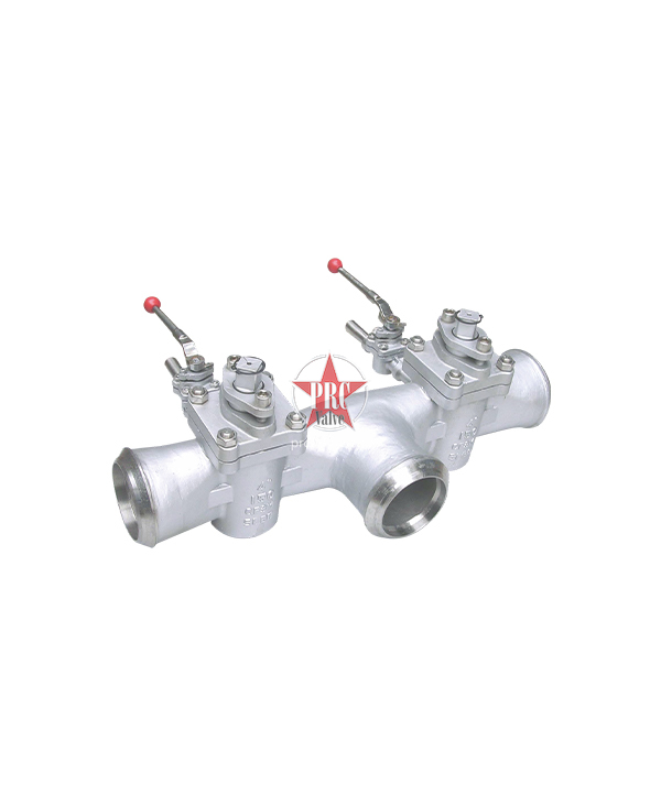 Single (double) flush plug valve