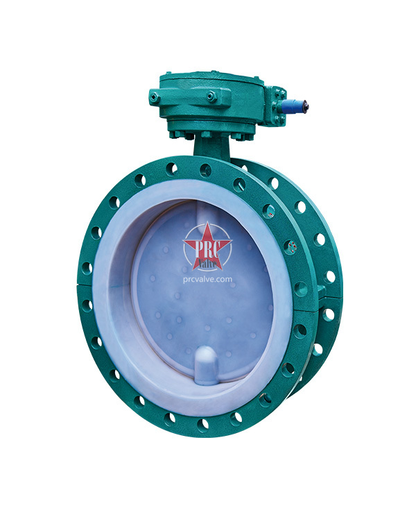 Fluorine lined butterfly valve