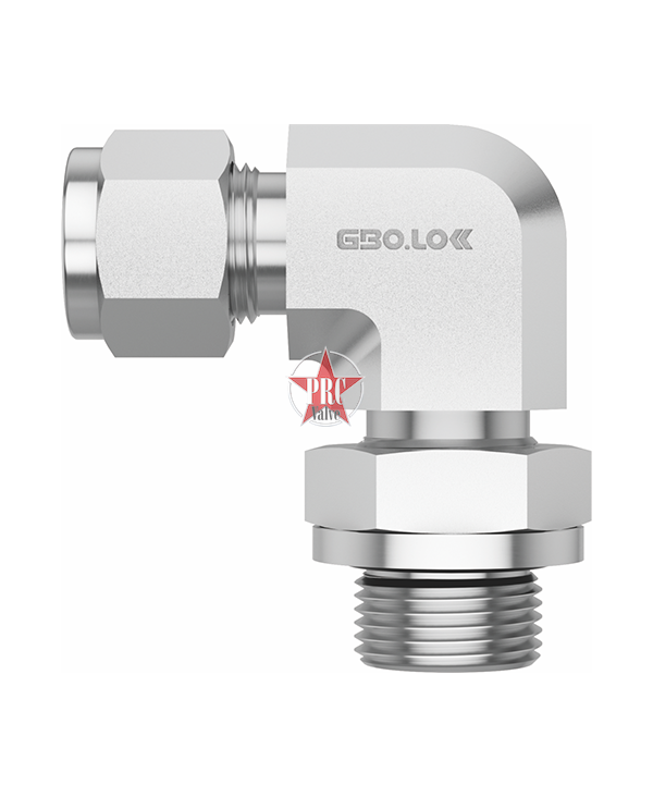 Ferrule male threaded position adjustable elbow