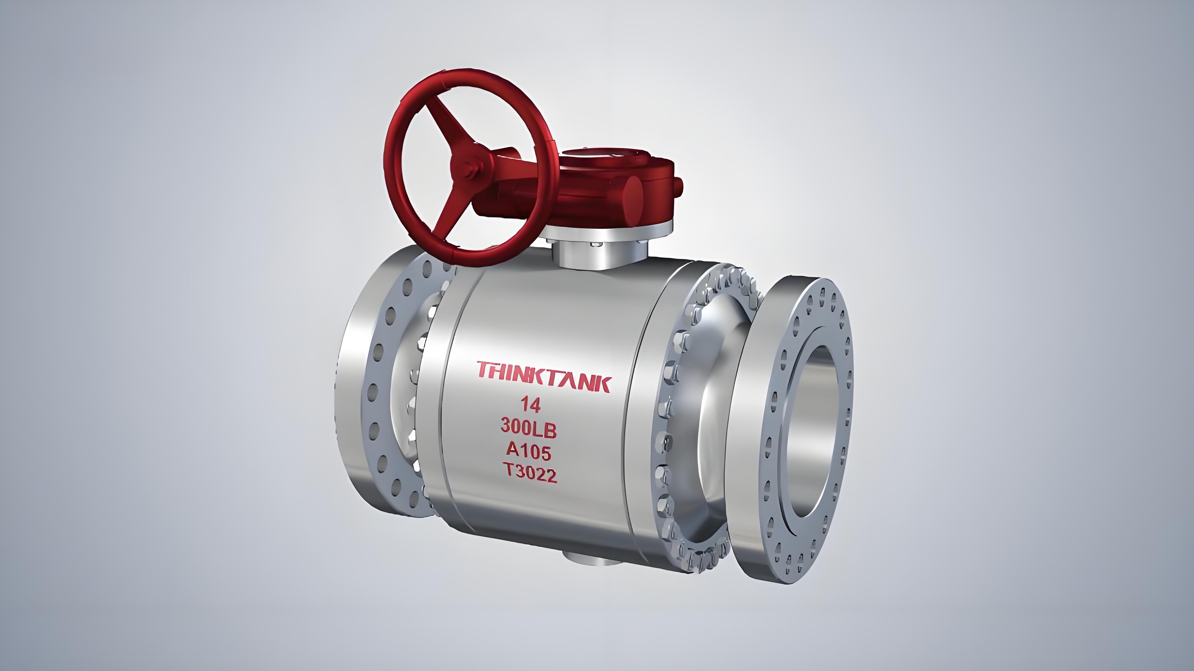 Three Piece Forged Steel Trunnion Mounted Ball Valve Assembly & Structure | THINKTANK（法兰锻钢球阀）