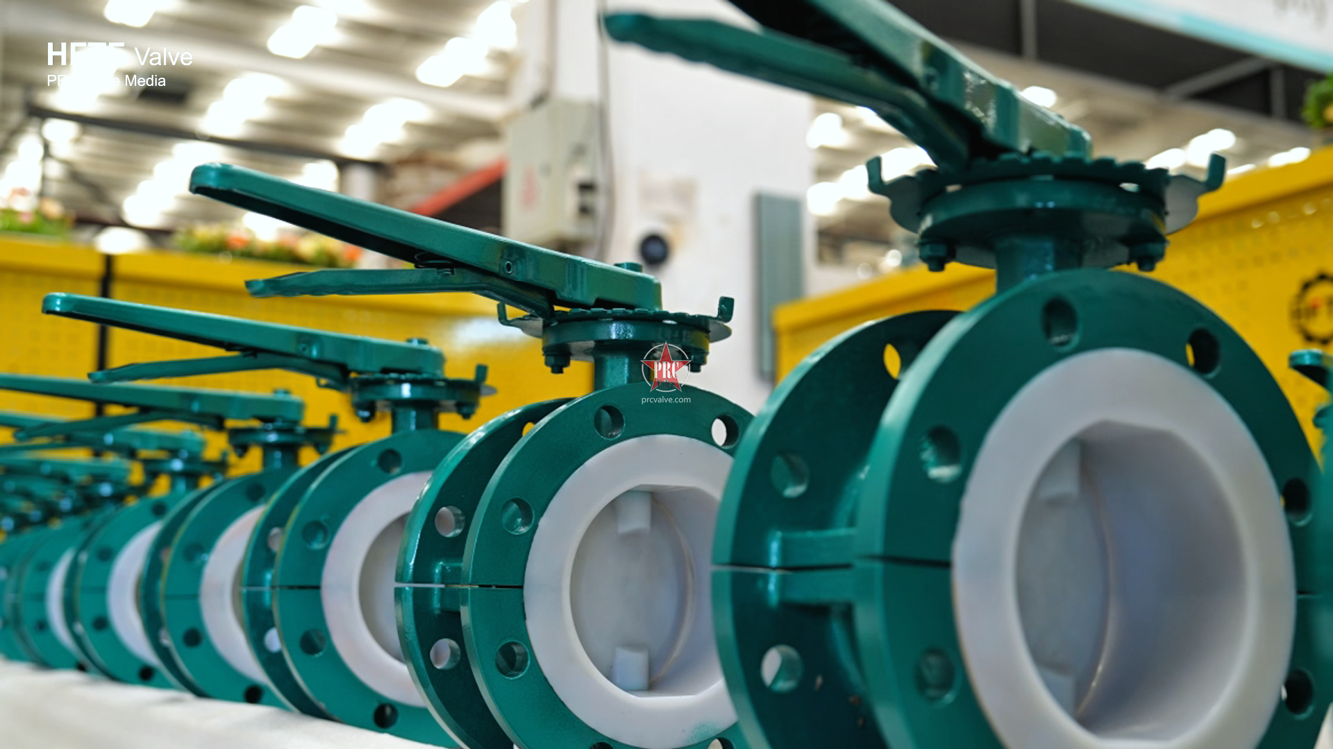 DN150 PN10 PTFE-Lined Flanged Butterfly Valve – HFTF