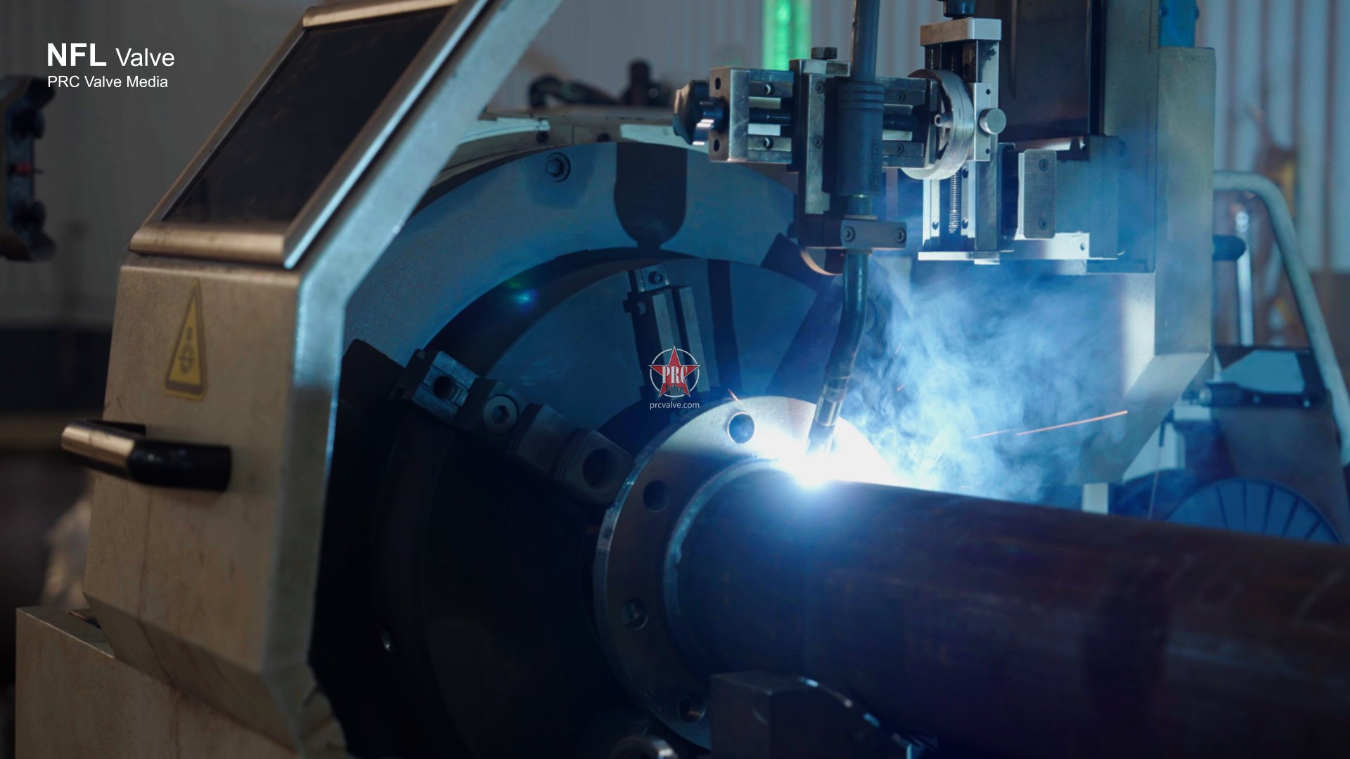 Steel pipe flange dual-torch protected welding-NaiFuLong