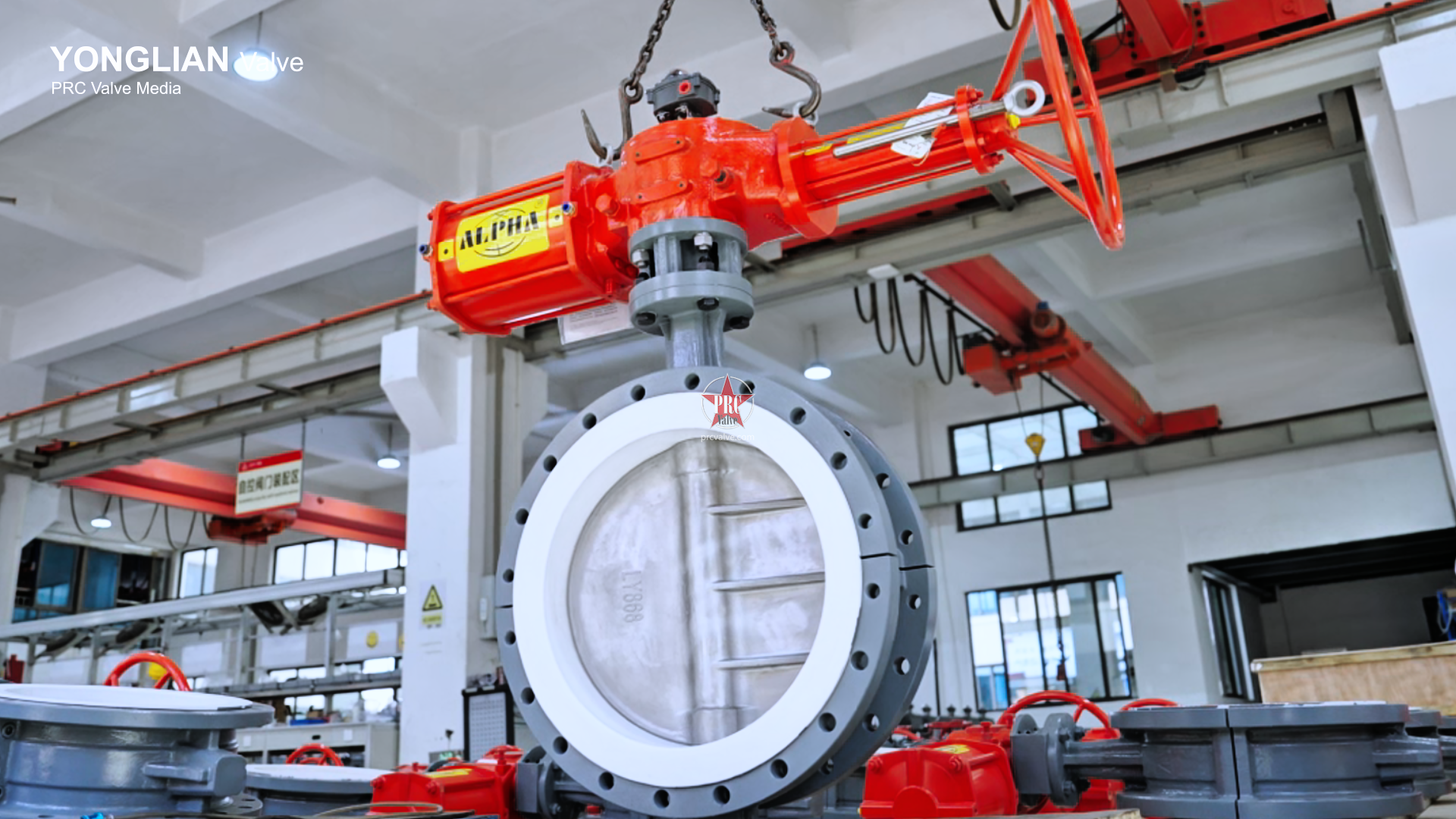DN500 D641F4-10C Pneumatic Lined PTFE Butterfly Valve –YONGLIAN