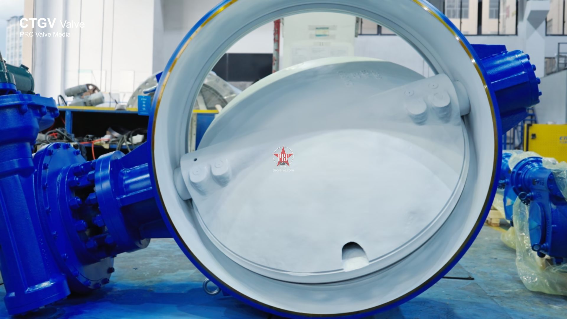 DN1600 PN25 All-Metal Hard-Seal Butterfly Valve Electrical Assembly and Commissioning - Tiangong