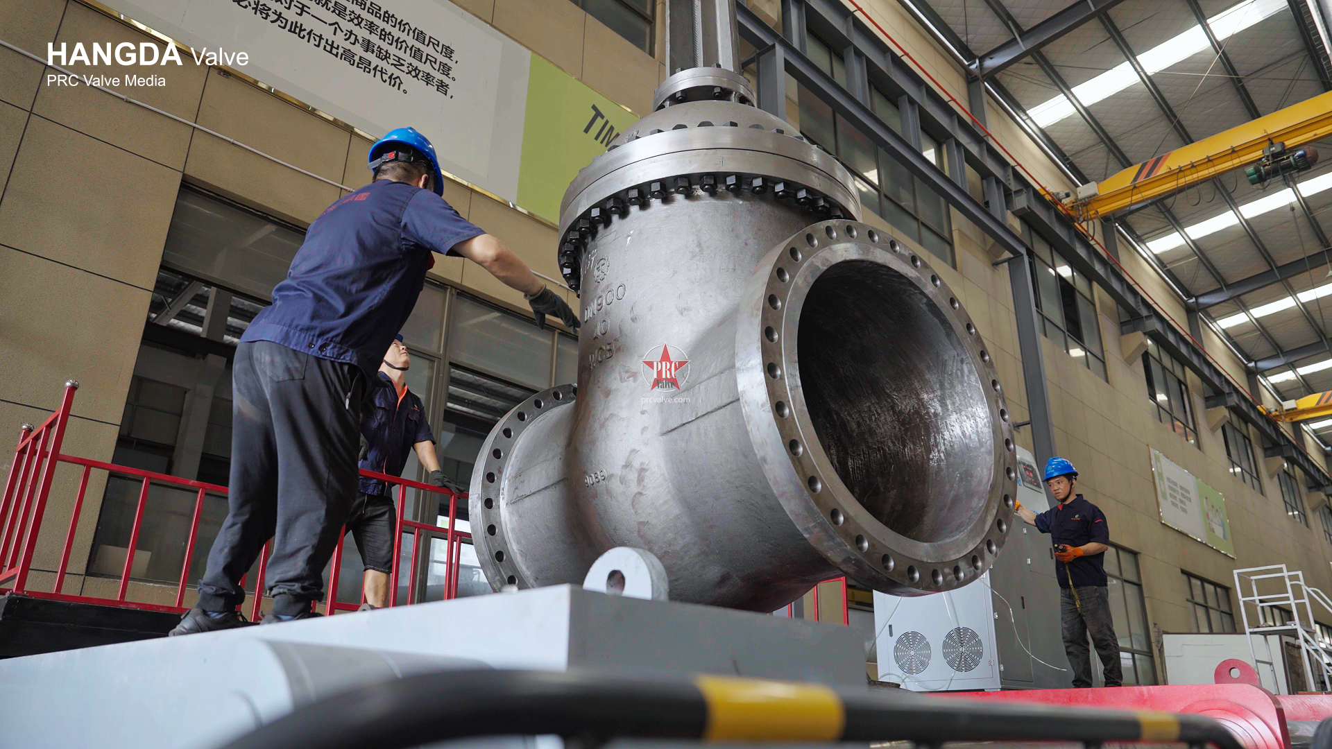 DN900 PN40 Electric Gate Valve Pressure Test – HangDa