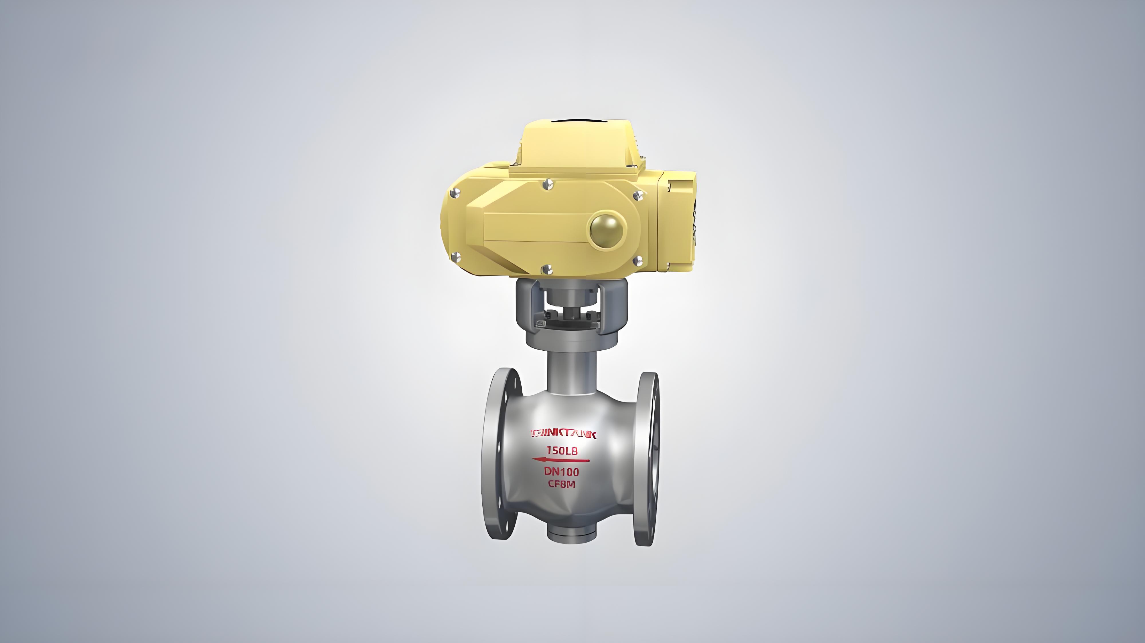 Electric Actuated Double Eccentric Half Ball Valve Assembly & Structure | THINKTANK（电动双偏心半球阀）