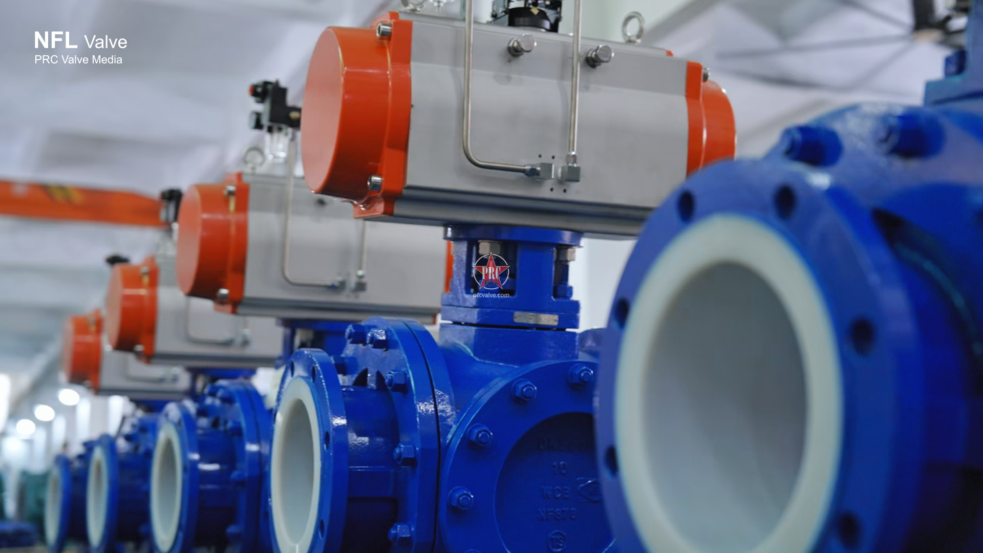 DN200 PN10 PTFE-Lined Three-Way Ball Valve – Naifulong