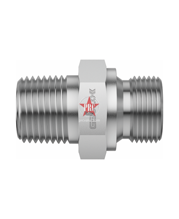 Hexagonal male threaded fittings